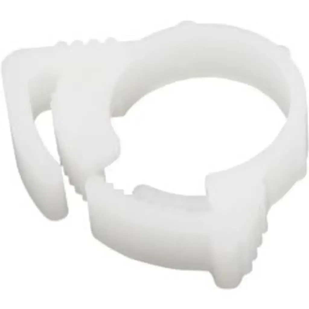 Abrazadera Blanca PVC acople rápido 8mm-10mm