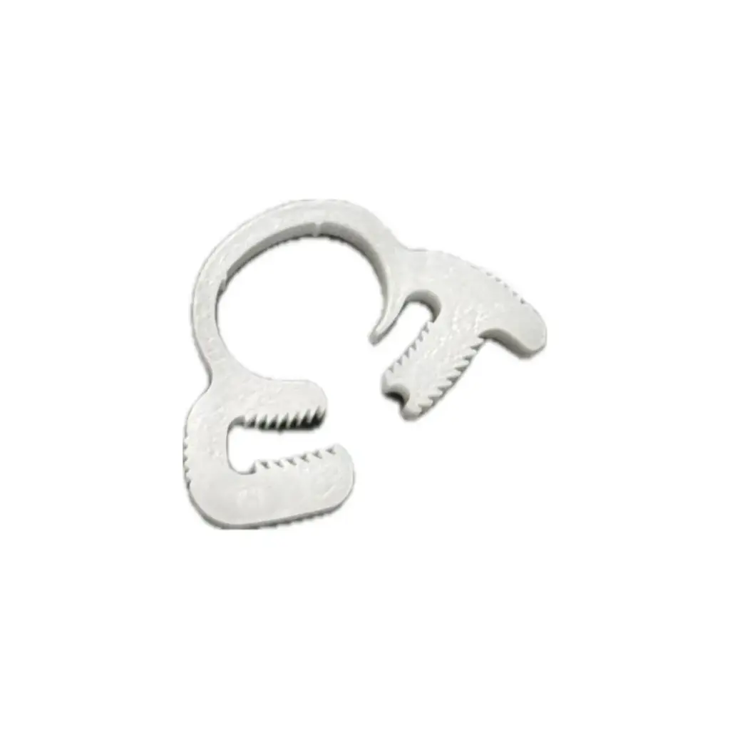Abrazadera Blanca PVC acople rápido 8mm-10mm