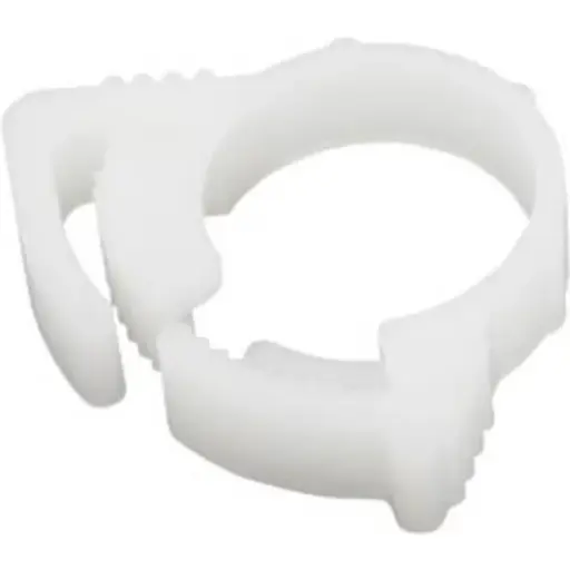 Abrazadera Blanca PVC acople rápido 8mm-10mm