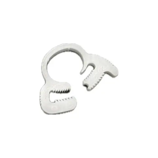 Abrazadera Blanca PVC acople rápido 8mm-10mm